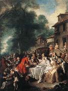 Jean-Francois De Troy A Hunting Meal France oil painting reproduction